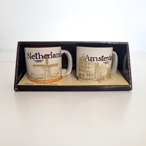 Starbucks Netherlands & Amsterdam Global Icon Collector Demitasse 3 oz - NEW - Picture 1 of 2